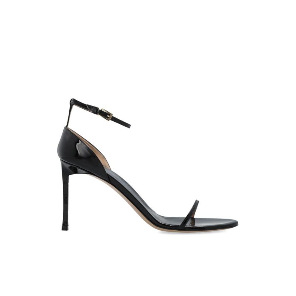 Leather heeled sandals